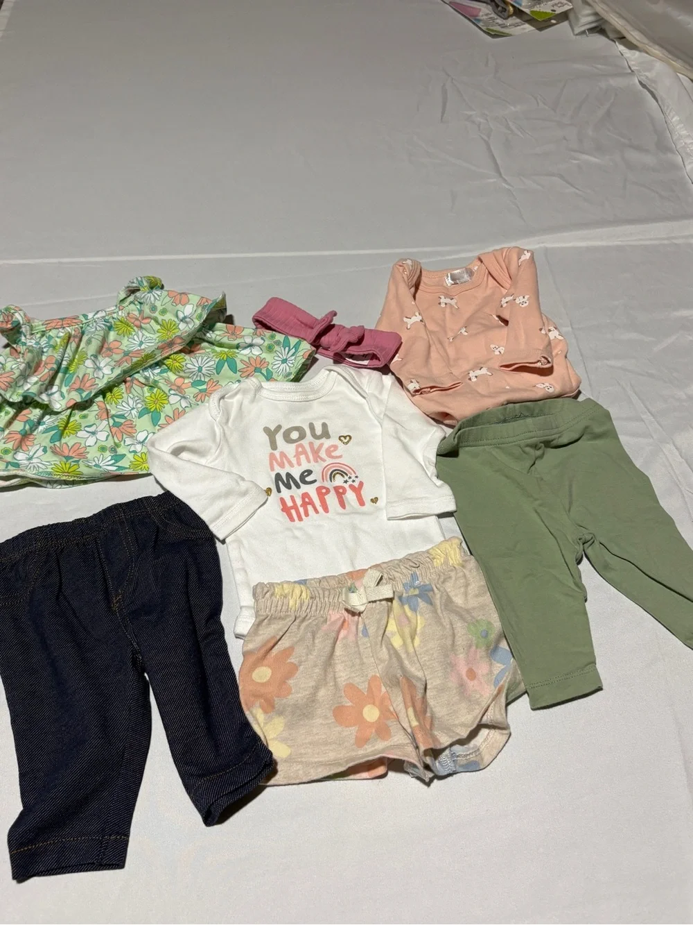 Baby 6-Piece Outfit Set - Multicolor Size 0-3 mos